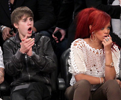 justin bieber young money records. Rihanna and Justin Bieber